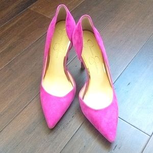Hot pink jessica simpson pumps